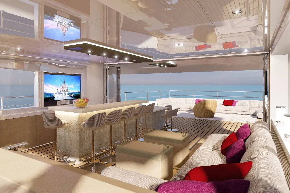 Majesty 100, salon — Sardinia Lux Yachts, Sardegna. Majesty 100 — 32m