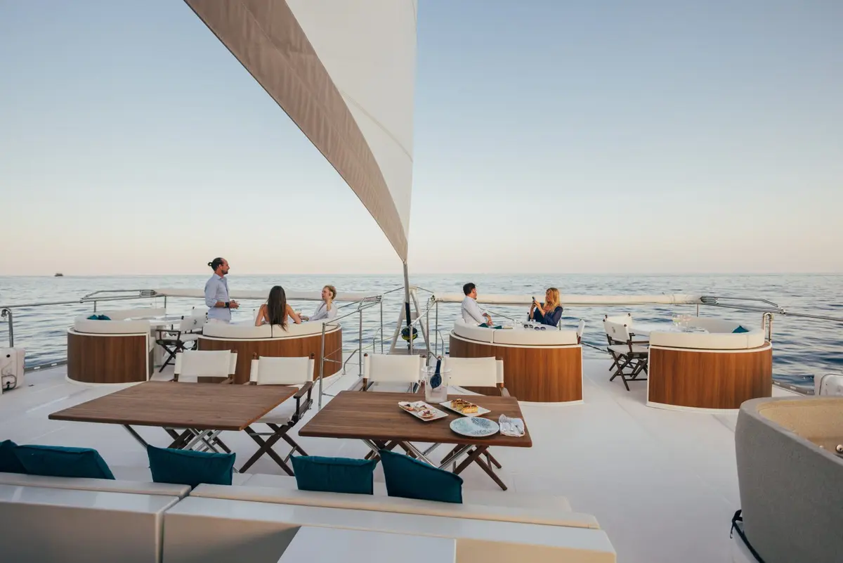 Manana Yacht, aft deck — Sardinia Lux Yachts, Sardinia. Manana Yacht — 20.8m