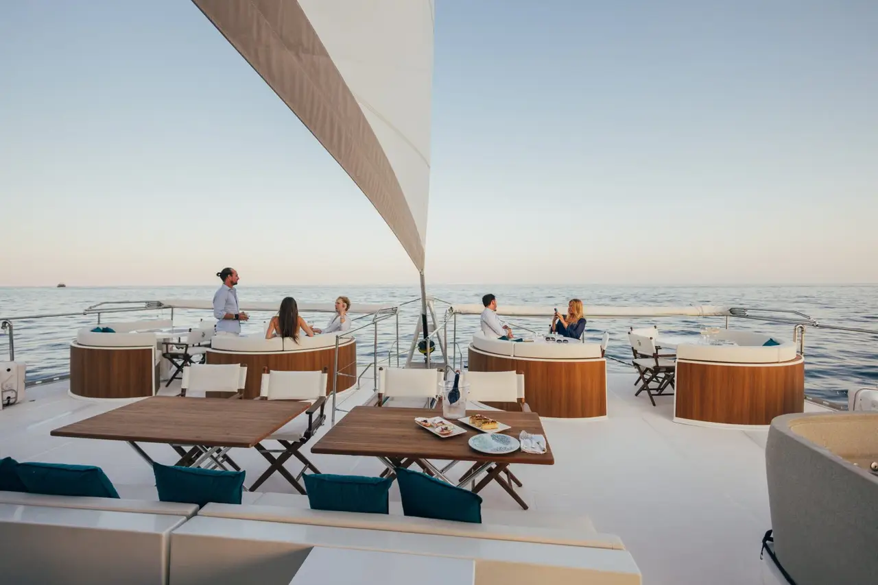 Manana Yacht, aft deck — Sardinia Lux Yachts, Sardinia. Manana Yacht — 20.8m