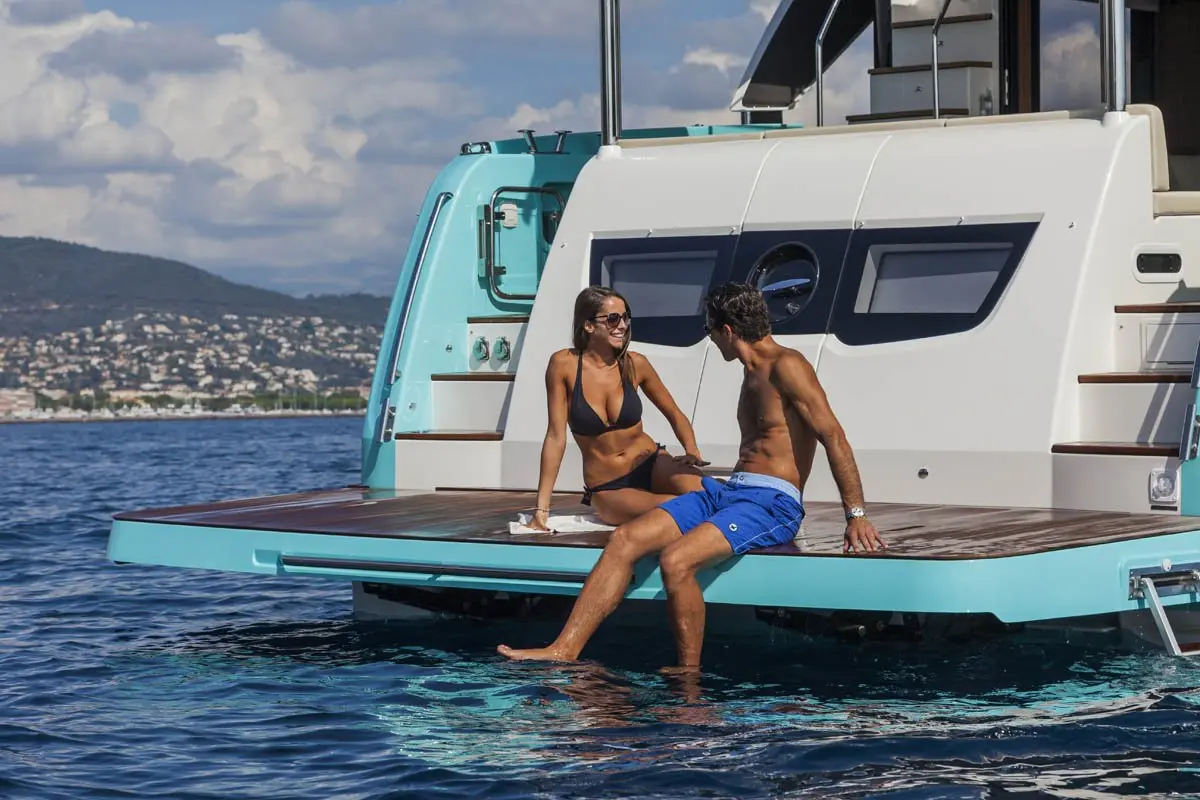 Navetta 58, ponte di poppa — Sardinia Lux Yachts, Sardegna. Navetta 58 — 17m